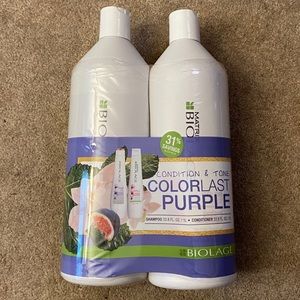 Biolage purple toning shampoo and conditioner